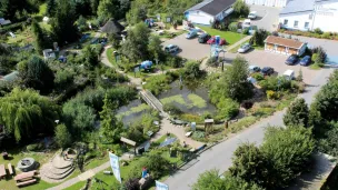 Wasserlehrpfad in Drohnenansicht