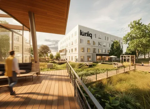 luniq - Gründungs- und Innovationszentrum, Außenansicht; Bildnachweis: BIS - Tim David Müller-Zitzke